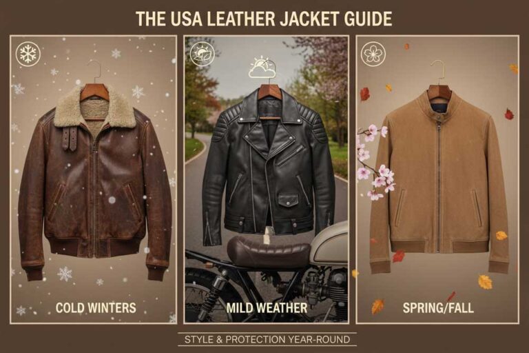 A Complete Guide to Choosing the Perfect Leather Jacket for USA Weather