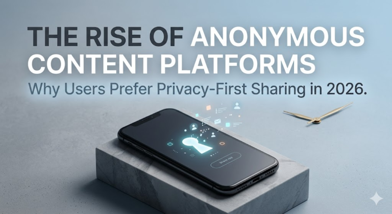 The Rise of Anonymous Content Platforms: Why Users Prefer Privacy-First Sharing in 2026